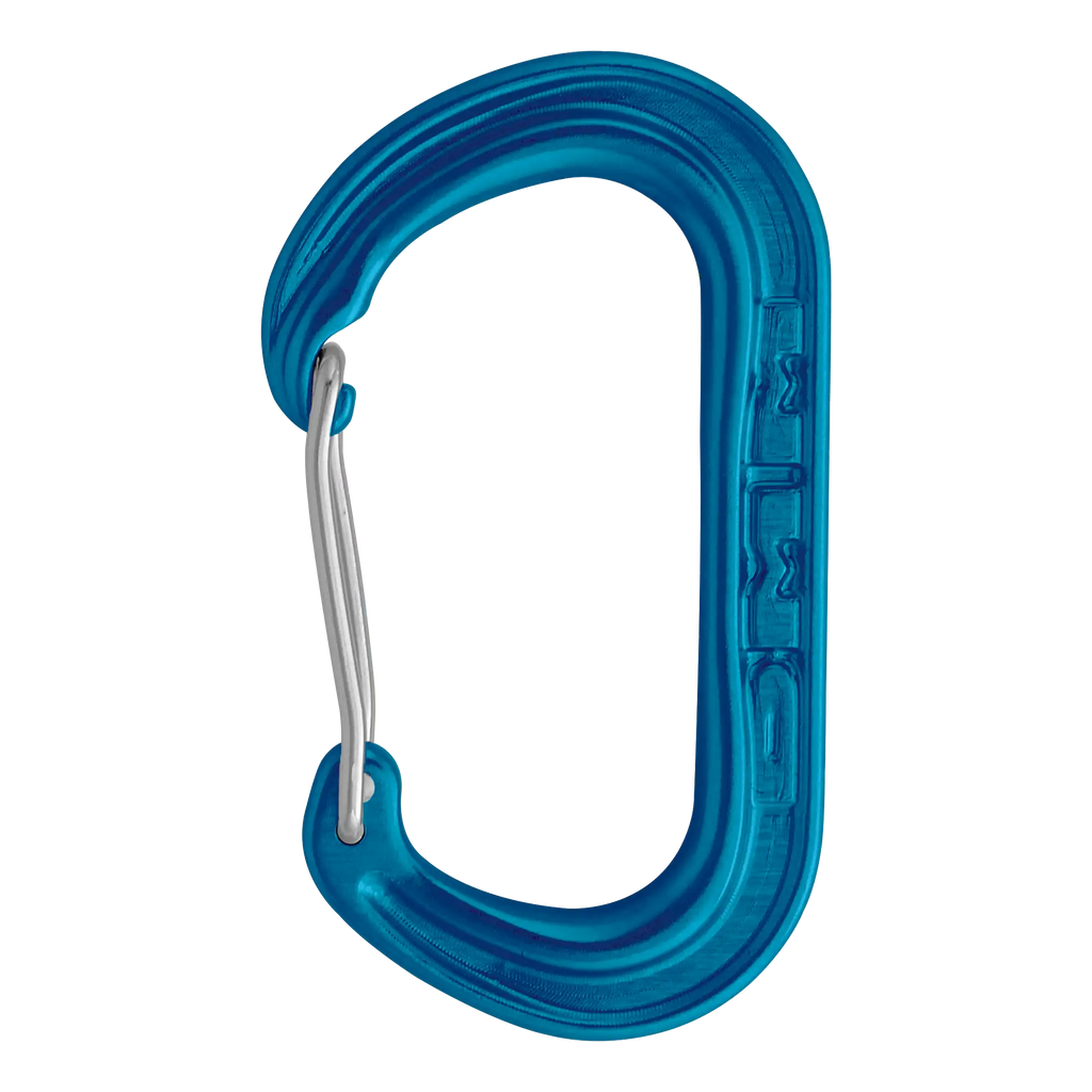 tiny accessory wire gate carabiner blue