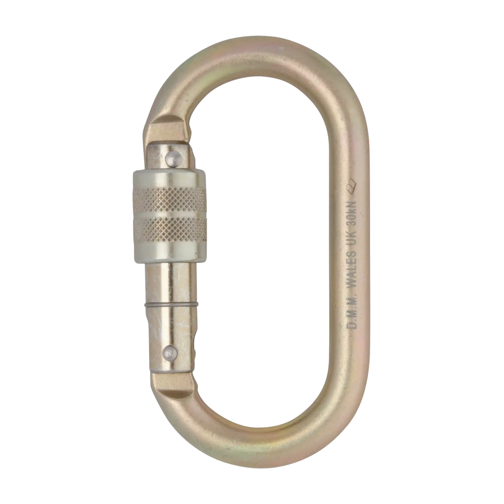 steel connector oval shape screwgate 10mm