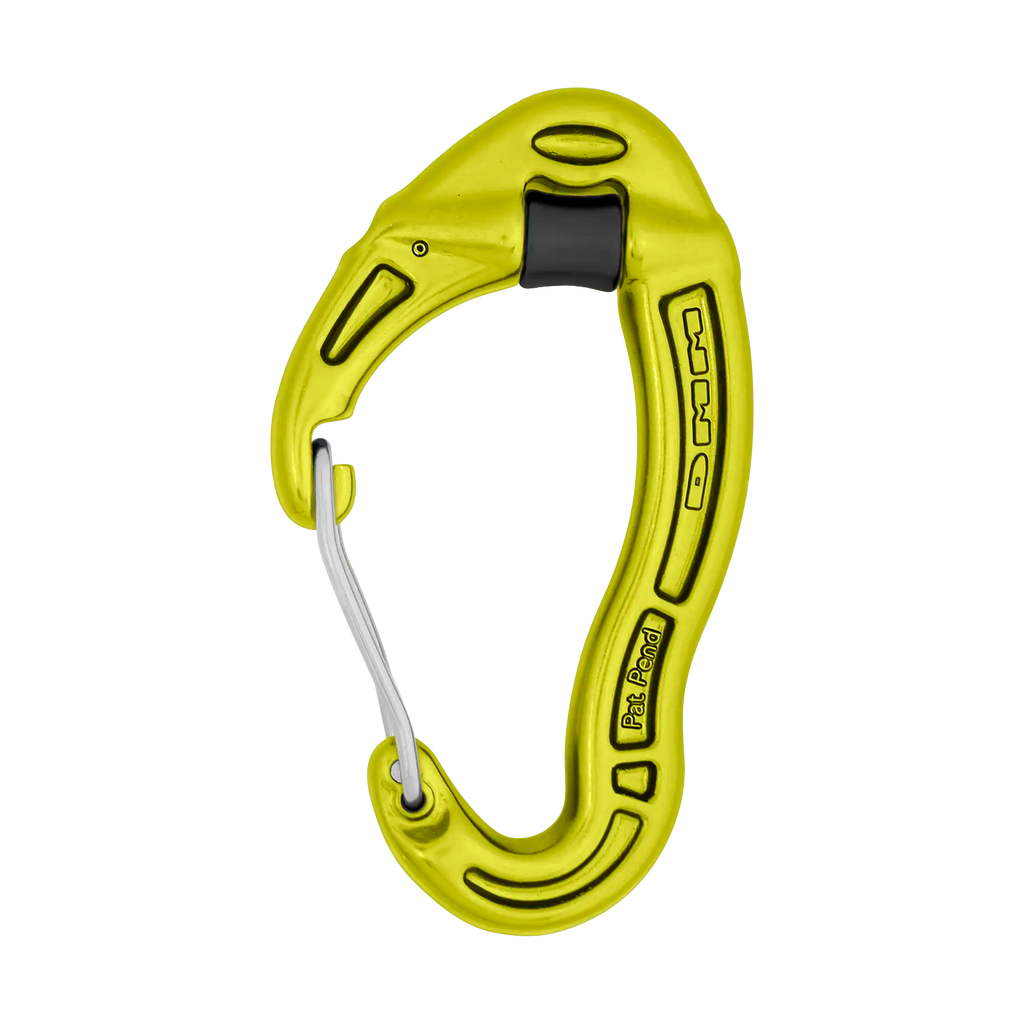 pulley built into the carabiner wire gate lime