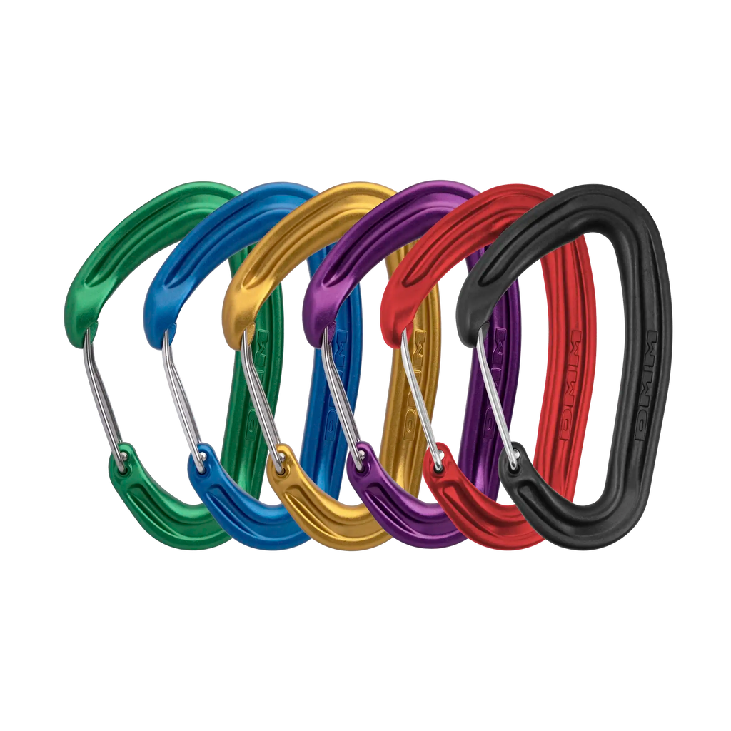 trad climbing wire gate carabiner clean nose sixe pack