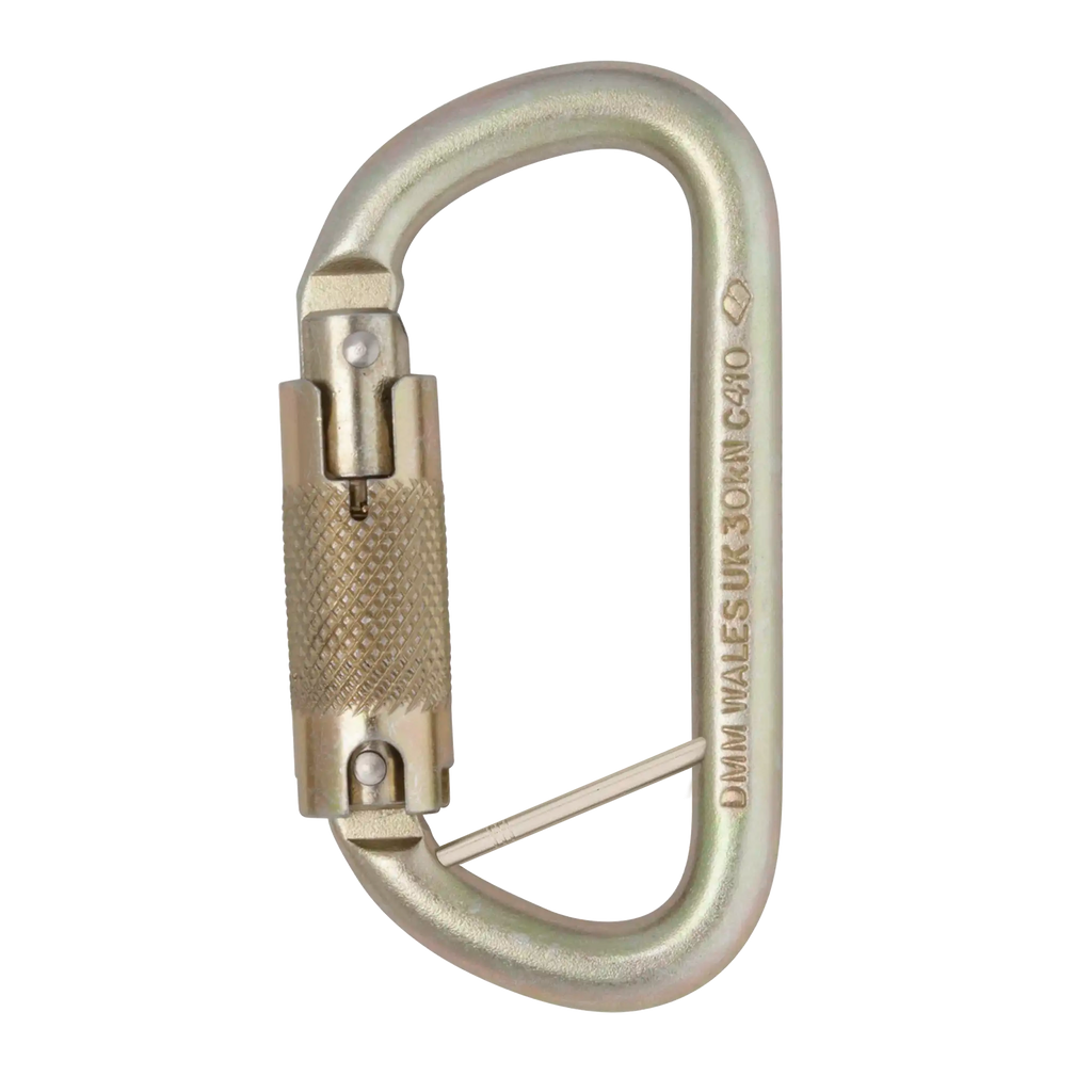 steel carabiner for industrial use autolock captive bar