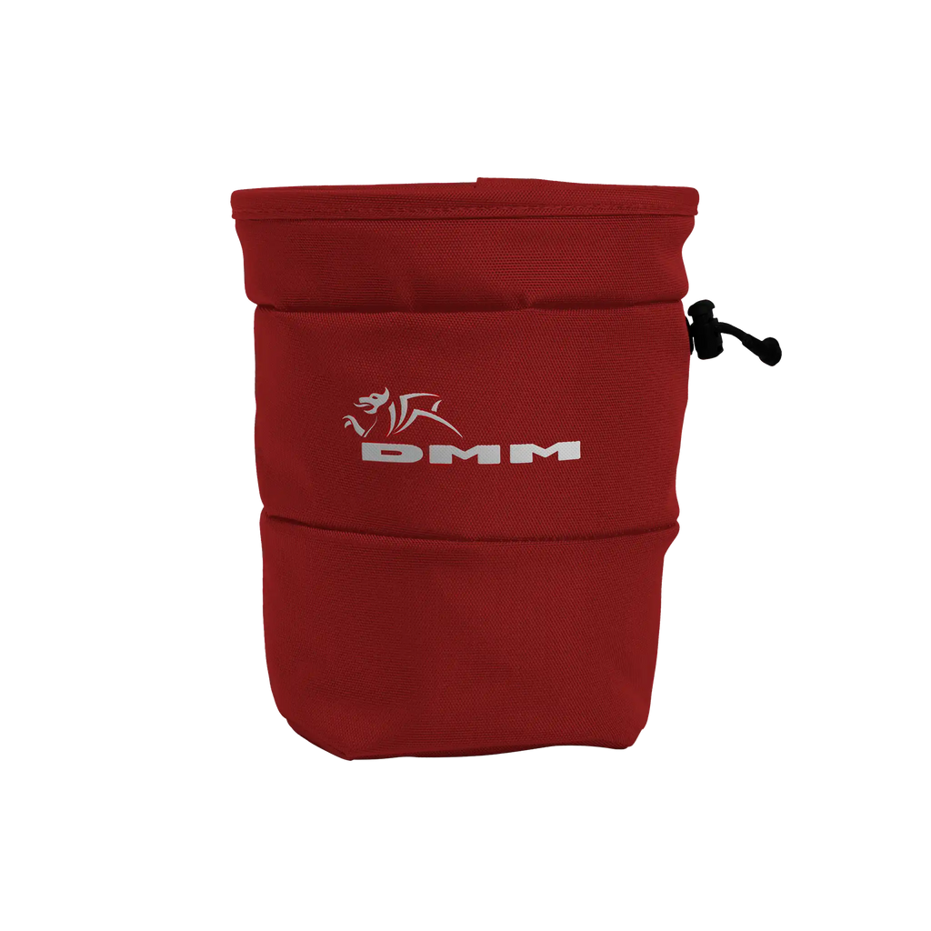 Red climbing chalk bag