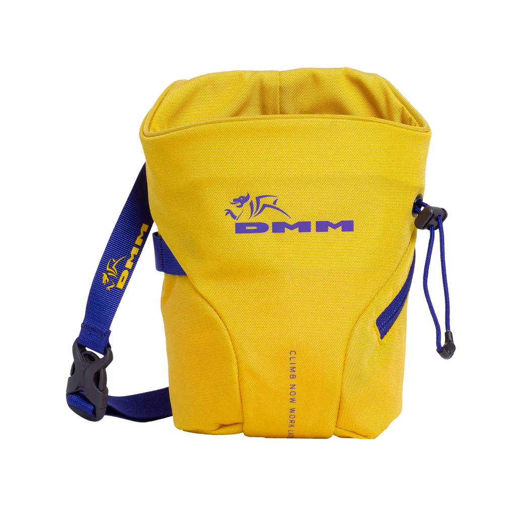 Spacious chalk bag for climbing