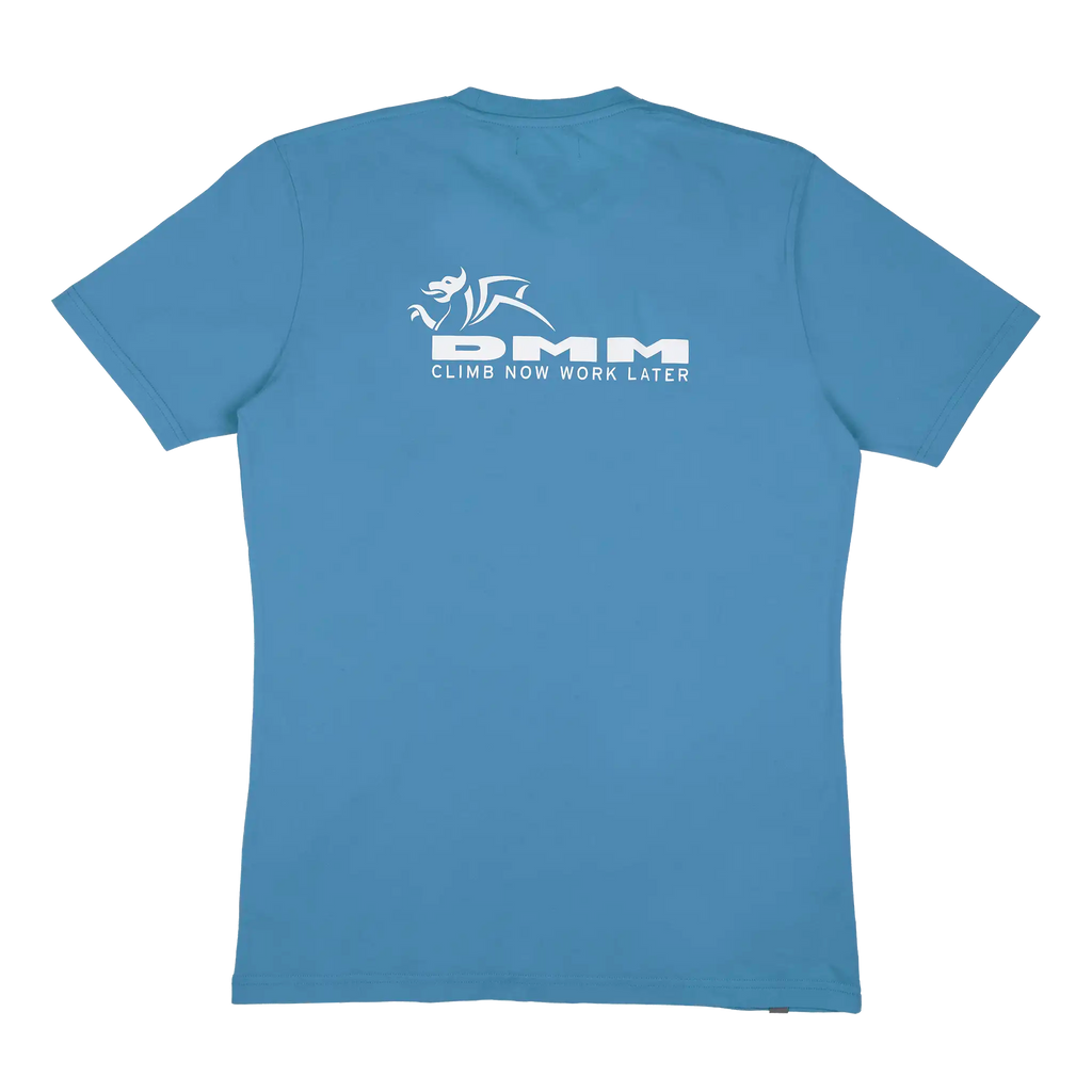 logo and slogan tee in cyaneus colour mens