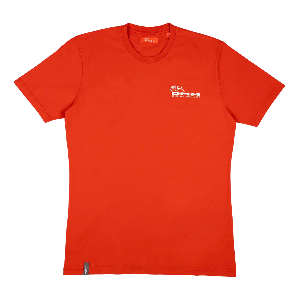 logo and slogan tee in warm olive colour mens